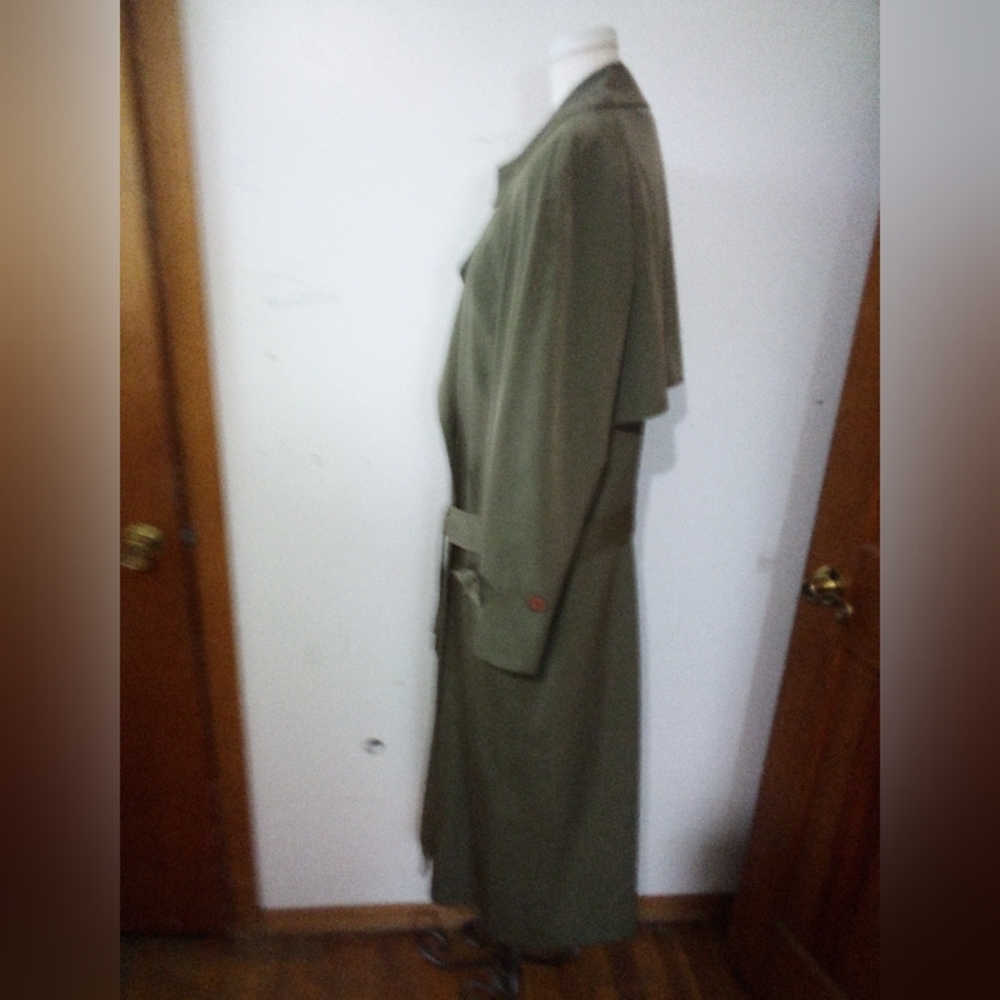 Harve Bernard rain trench coat size large 14 - Picture 4 of 8